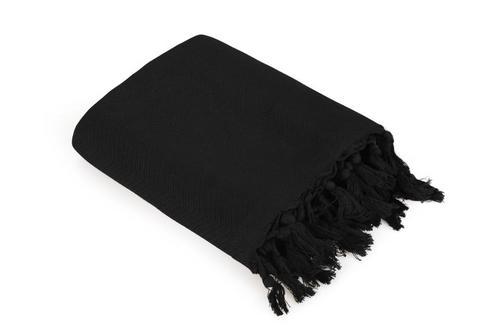 L'essentiel linge de maison Funda de Sofá Asya - Negro 115 x 200 cm